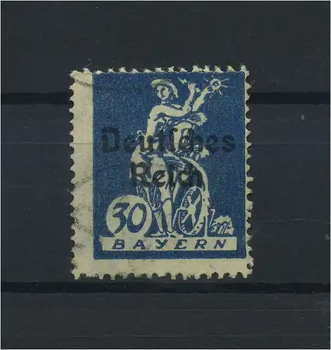 DEUTSCHES REICH 1920 PLATTENFEHLER Nr 123 II gestempelt (118690)