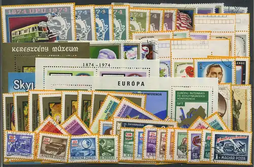 UNGARN Lot aus 1973-1974 gestempelt (118983)