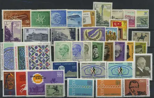 TUERKEI Lot aus 1963-1974 postfrisch (119026)