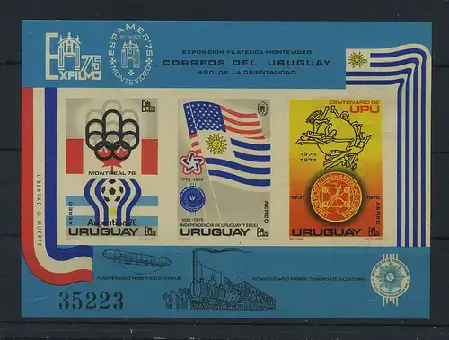 URUGUAY 1975 Bl.28 postfrisch (119067)