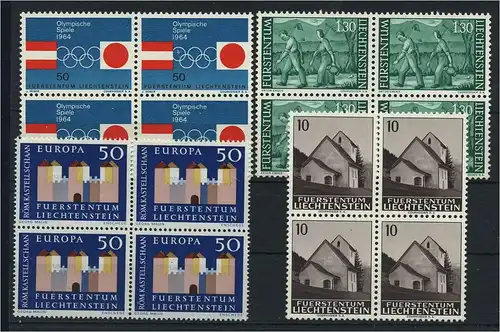 LIECHTENSTEIN Lot aus 1964 postfrisch (119146)