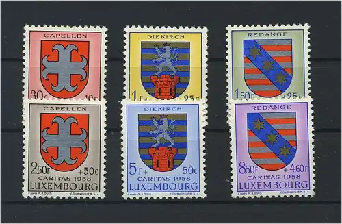 LUXEMBURG 1959 Nr 612-617 postfrisch (119720)