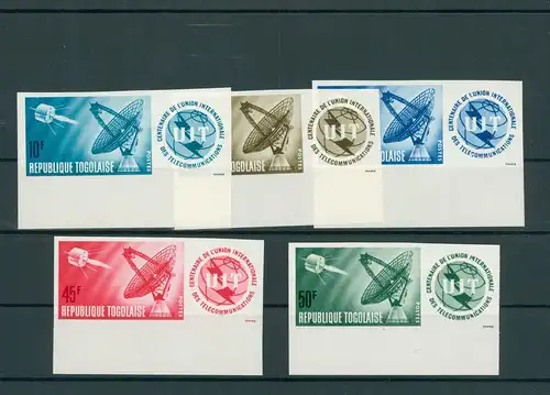 TOGO 1965 Nr 457-461B postfrisch (200553)