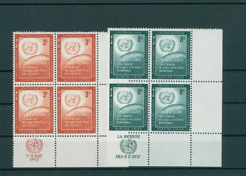 UNO NEW YORK 1957 Nr 62-63 postfrisch (200700)