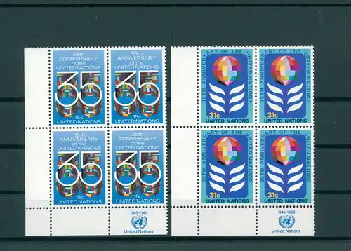 UNO NEW YORK 1980 Nr 346-347 postfrisch (200831)