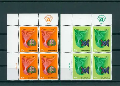 UNO NEW YORK 1982 Nr 413-414 postfrisch (200839)