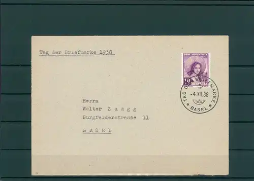TAG DER BRIEFMARKE 1938 Beleg siehe Beschreibung (201252)