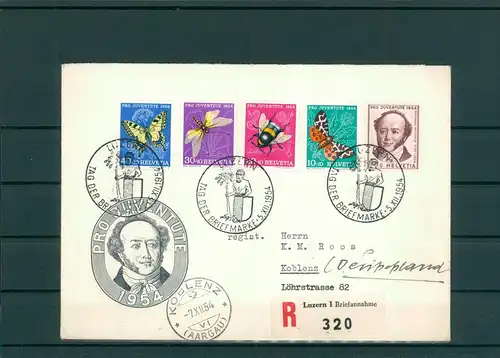 TAG DER BRIEFMARKE 1954 Beleg siehe Beschreibung (201284)