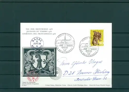 TAG DER BRIEFMARKE 1966 Beleg siehe Beschreibung (201307)