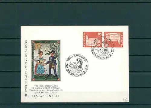 TAG DER BRIEFMARKE 1974 Beleg siehe Beschreibung (201319)