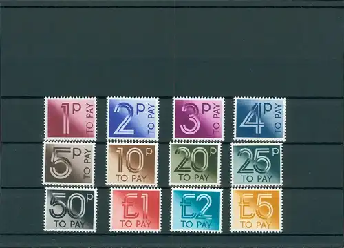 GROSSBRITANNIEN 1982 Nr P89-100 postfrisch (201460)
