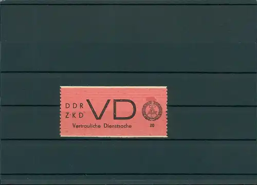 DDR ZKD 1965 Nr D1 postfrisch (201809)