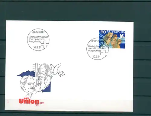 SCHWEIZ 1991 Ersttagsbrief (201866)