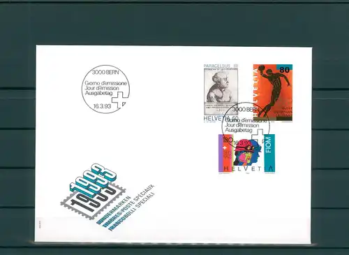 SCHWEIZ 1993 Ersttagsbrief (201890)