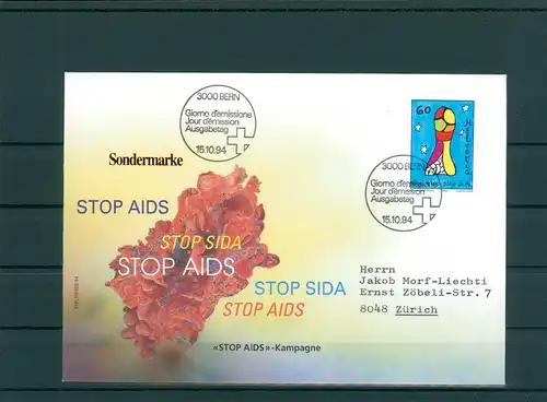 SCHWEIZ 1994 Ersttagsbrief (201909)