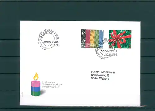 SCHWEIZ 1998 Ersttagsbrief (202056)