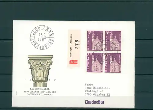SCHWEIZ 1967 Ersttagsbrief (202128)