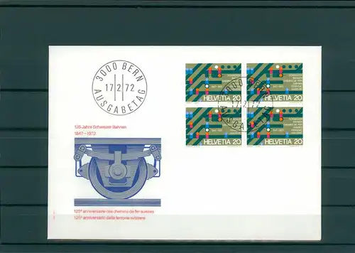 SCHWEIZ 1972 Ersttagsbrief (202216)