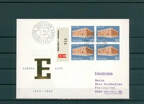 SCHWEIZ 1969 Ersttagsbrief (202222)