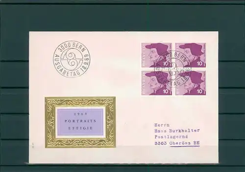 SCHWEIZ 1969 Ersttagsbrief (202235)