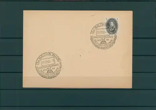 DDR 1950 SST Beleg MALCHIN siehe Beschreibung (202583)