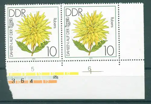 DDR 1979 PLATTENFEHLER Nr 2435 I postfrisch (227751)