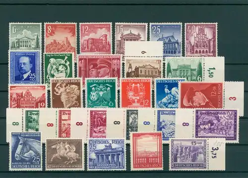 DEUTSCHES REICH Slg. aus 1934-1945 postfrisch/MNH (203844)