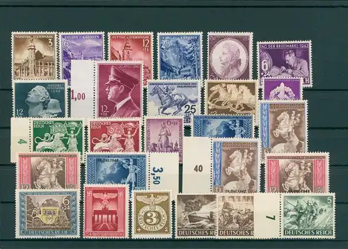 DEUTSCHES REICH Slg. aus 1934-1945 postfrisch/MNH (203844)