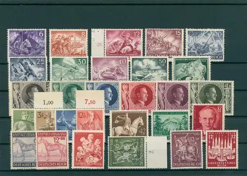 DEUTSCHES REICH Slg. aus 1934-1945 postfrisch/MNH (203844)