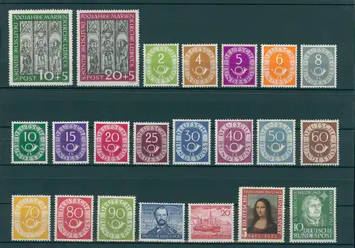 BUND Sammlung 1949-1953 postfrisch (204236)