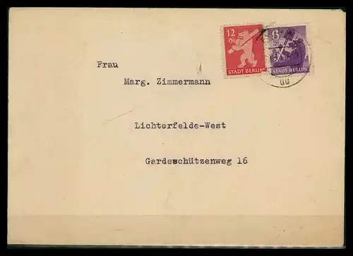 SBZ BERLIN-BRANDENBURG Brief siehe Beschreibung (205309)