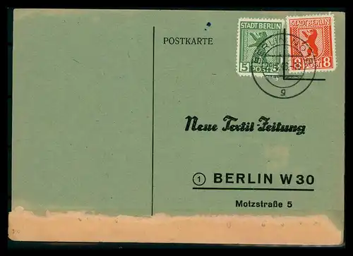 SBZ BERLIN-BRANDENBURG Postkarte siehe Beschreibung (205364)