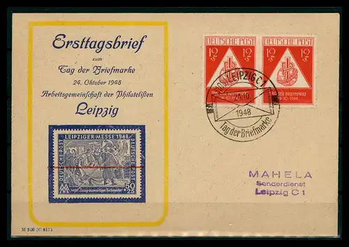 TAG DER BRIEFMARKE 1948 Brief siehe Beschreibung (205716)