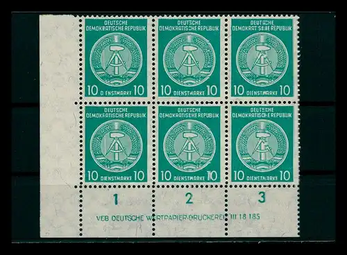 DDR DIENST 1957 Nr 35yB postfrisch (205828)