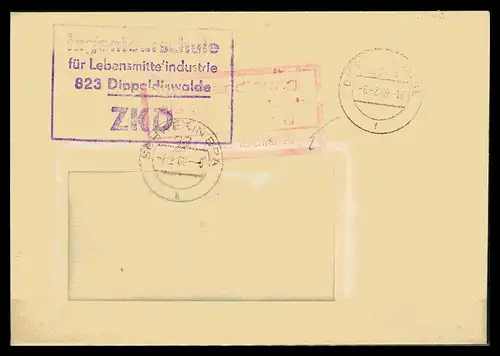 DDR ZKD Dienstbrief 1969 siehe Beschreibung (205975)