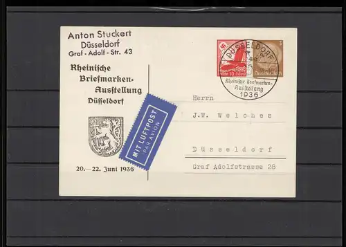 DEUTSCHES REICH 1936 Privatganzsache PP140C siehe Beschreibung (209886)