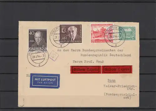 BERLIN 1954 Brief siehe Beschreibung (209926)