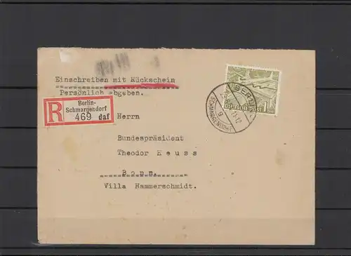 BERLIN 1954 Brief siehe Beschreibung (209930)