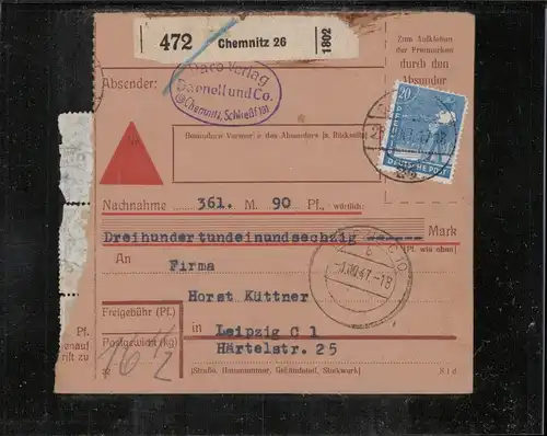 KONTROLLRAT 1947 Nr 950 u.a. gestempelt (211513)