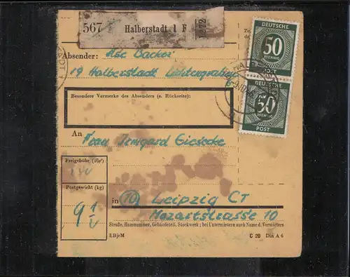 KONTROLLRAT 1946 Nr 932 u.a. gestempelt (211517)