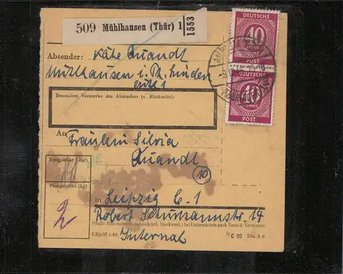 KONTROLLRAT 1946 Nr 929 gestempelt (211518)