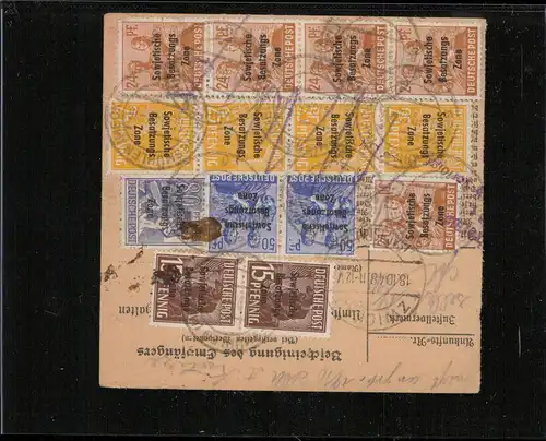 SBZ 1948 Nr 196 u.a. gestempelt (211527)