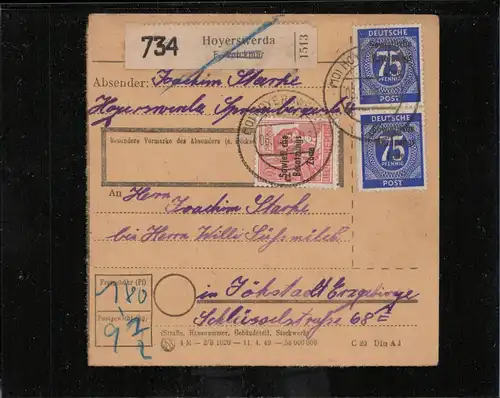 SBZ 1948 Nr 210 u.a. gestempelt (211528)