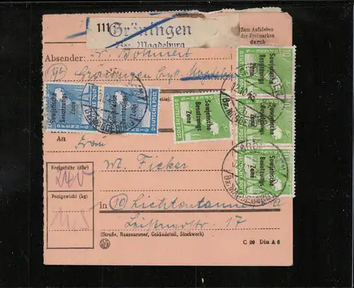 SBZ 1948 Nr 189 u.a. gestempelt (211531)