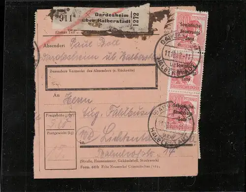 SBZ 1948 Nr 192 u.a. gestempelt (211532)