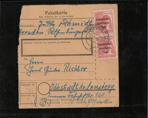 SBZ 1948 Nr 192 gestempelt (211533)