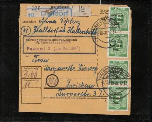 SBZ 1948 Nr 189 u.a. gestempelt (211540)