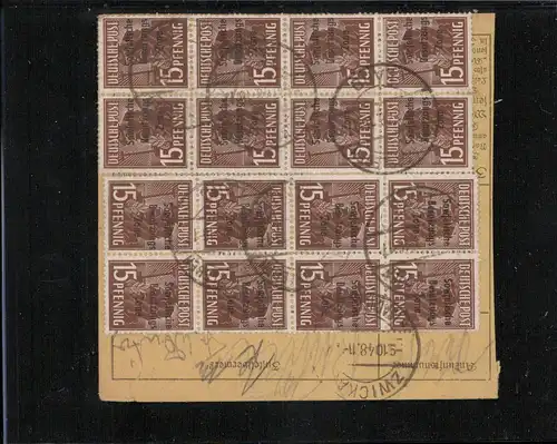 SBZ 1948 Nr 187 u.a. gestempelt (211551)