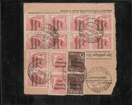 SBZ 1948 Nr 187 u.a. gestempelt (211558)