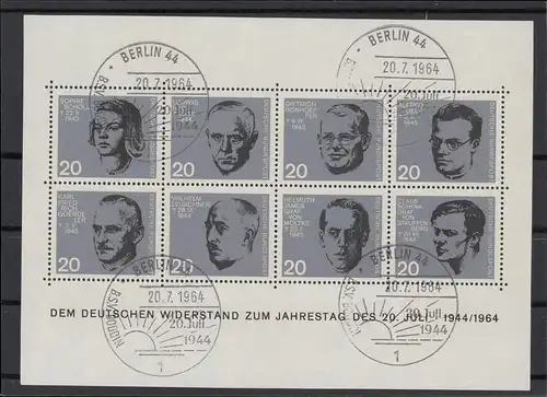 BUND 1964 Bl.3 gestempelt (211914)